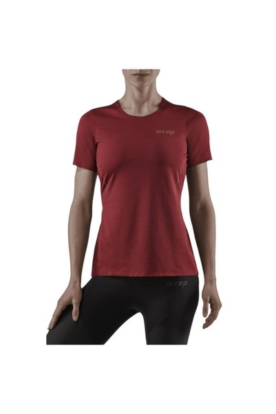 Cep Tricou tehnic - tricou de alergare cu mânecă scurtă pentru femei - roșu î...