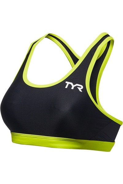 TYR bustiera - Racerback Tri Competitor W - negru lime