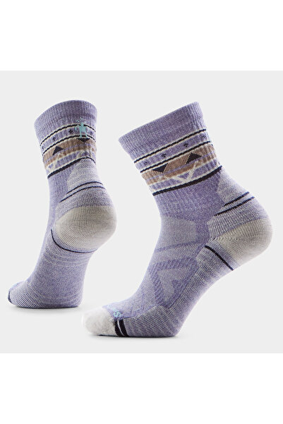 Smartwool Κάλτσες Μερινό πεζοπορίας Hike Zig Zag Valley - βιολετί Χρώμα Κιμωλ...
