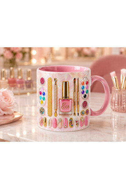 AION CASA Kişiye Özel Nail Art / Protez Tırnak Uzmanı Kupa Bardak