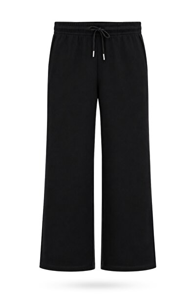 5in1Canpolat Black Elastic Waist Sweatpants 17492