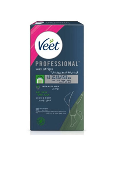 Veet Wax Strips Aloe Vera and Lotus Flower Scent for Dry Skin 20 pcs