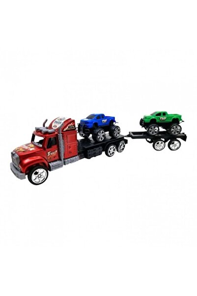 OEM Camion de jucărie TIR Transporter cu remorcă, 42 cm, roșu