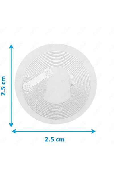 TeknikFilament3D Ntag 213 NFC Etiket - ISO14443A - 13.56Mhz -10 adet