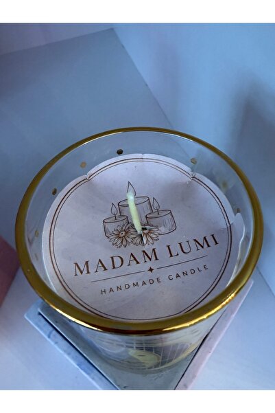 Madamlumi Bal Mumu Kokulu Dekoratif Cam Mum – El Yapımı Kokulu Mum