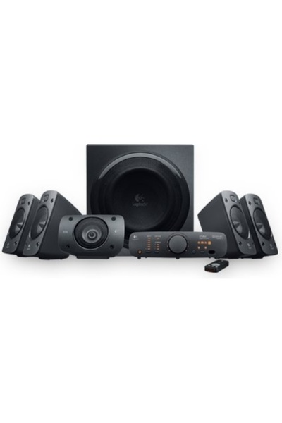 logitech BOXE 5.1, RMS: 500W (4 x 67W, 1 x 165W, 1 x 67W), telecomandă wirele...