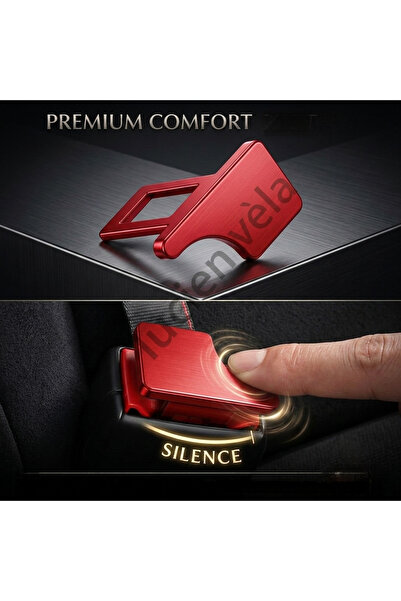 lucien vela 5'li Set Premium Emniyet Kemeri Susturucu Toka İkaz Kesici - Kali...