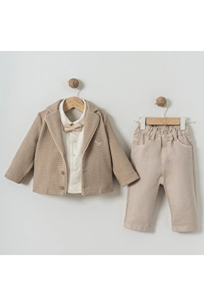 DIDuStore Mymi̇o Men's 9-24 Months Embroidered 3-Piece Set