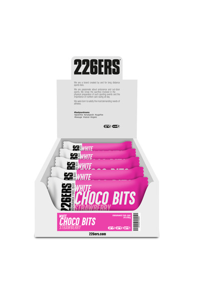 226ERS baton energie - Endurance Fuel Bar Choco Bits - capsuni | ciocolata alba - 60g