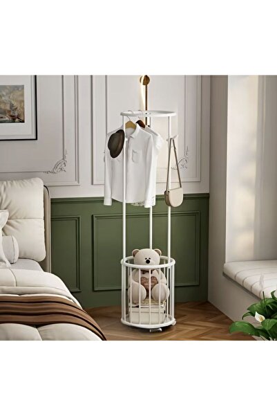 Generic Brand Suport multifunctional pentru haine cu cos de depozitare, stati...
