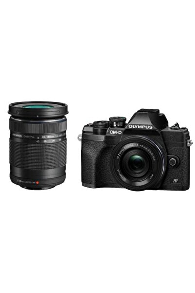 Olympus CAMERE foto E-M10 IV 1442 EZ Pancake Double Zoom Kit blk/blk "V207132...