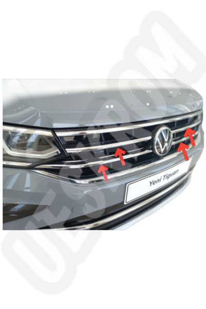 ueskrom VW Tiguan Uyumlu Krom Ön Panjur 4 Prç. 2020-2024