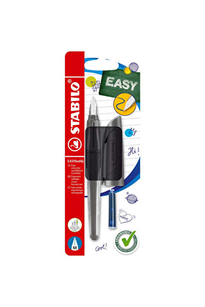Generic Brand Stilou Stabilo EASYbirdy Twilight Sky, M, black, 1 rezerva, bli...