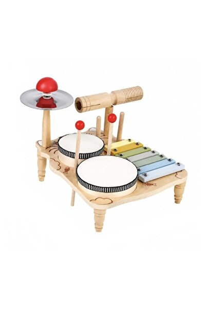MASHASHOP Set muzical 5-în-1 pentru copii, Tobe, Xilofon, Cimbal, Guiro, din ...