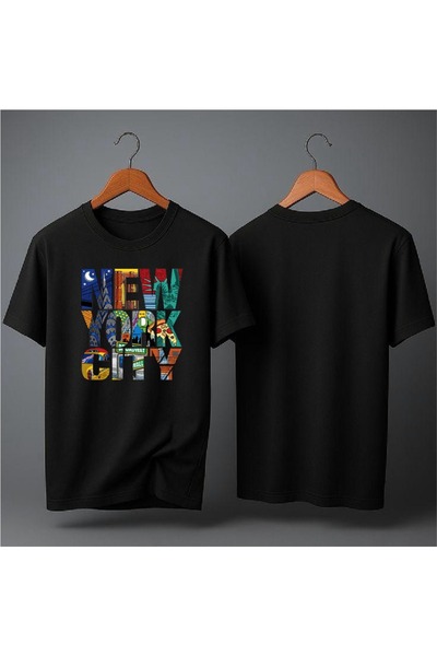 EFEVRA New York City Printed Oversized T-Shirt