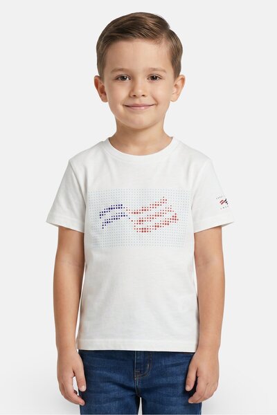 Perry Ellis Kids Boy Brand Logo Short Sleeve T-Shirt, White