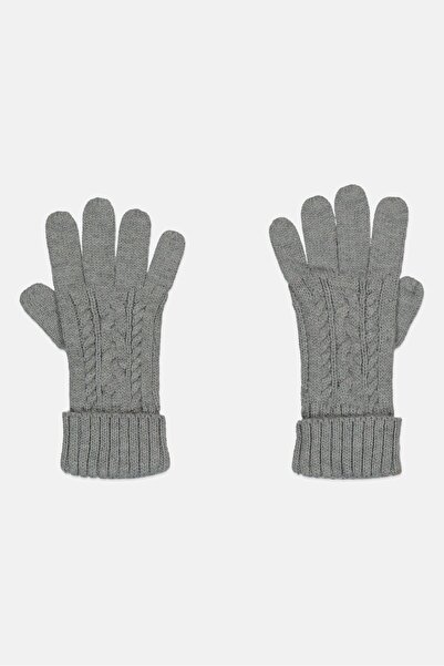 Sinsay Women 1 Pair Crochet Gloves, Grey