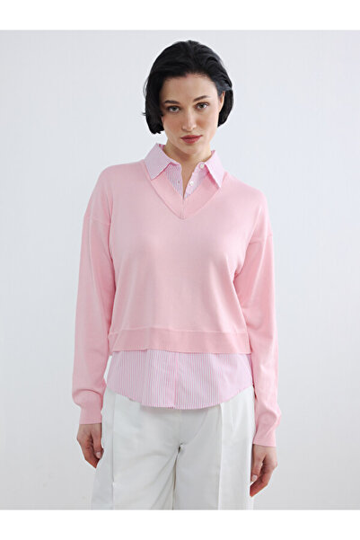 LC Waikiki Shirt Collar Women's Knitwear Sweater
