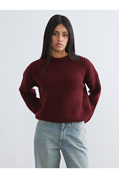 LC Waikiki Crew Neck Oversize Women's Knitwear Sweater