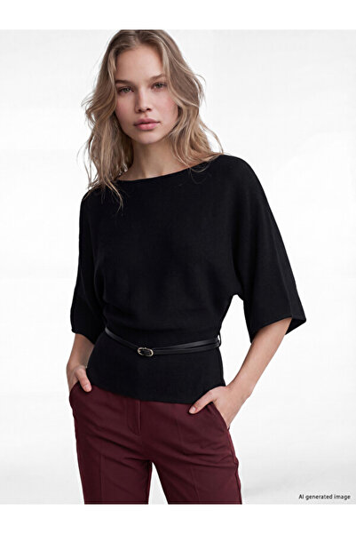 LC Waikiki Boat Neck Bat Sleeve Women's Knitwear Sweater