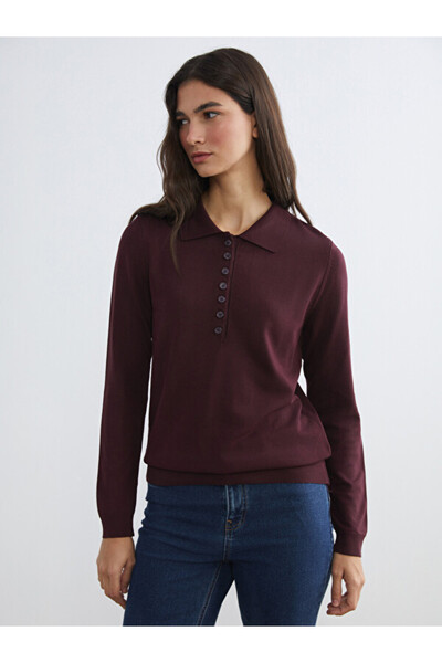LC Waikiki Polo Collar Women's Knitwear Sweater