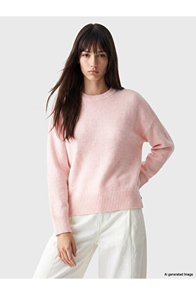 LC Waikiki Crew Neck Oversize Women's Knitwear Sweater