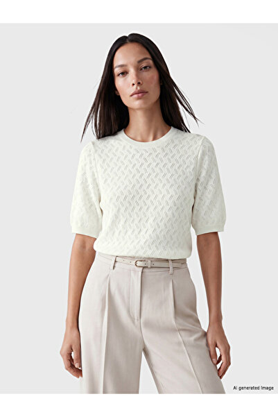 LC Waikiki Crew Neck Openwork Women's Knitwear Sweater