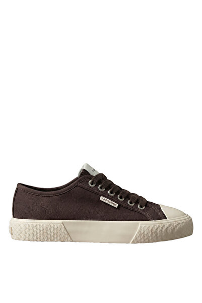 Calvin Klein Brown Women's Sneakers VULC LACE UP CANVAS