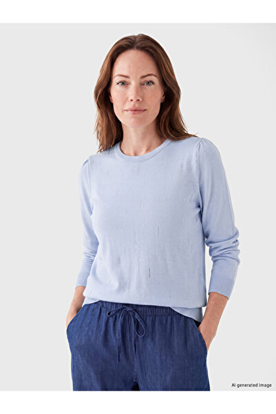 LC Waikiki Crew Neck Women's Knitwear Sweater with Stones