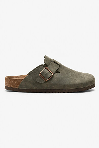 Sivarro Boston Unisex Cork Sole Slippers - Khaki