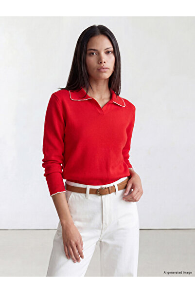 LC Waikiki Polo Collar Women's Knitwear Sweater
