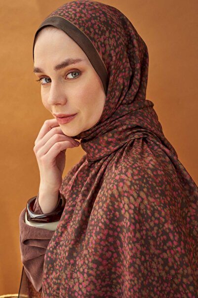 Silk Home Lorena - Riva Shawl Tencel Secret Garden Bitter Brown - 510003 - 14