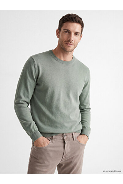 LC Waikiki Rmz Gi̇yi̇m Farkiyla Zero Roba Collar Men's Knitwear Sweater