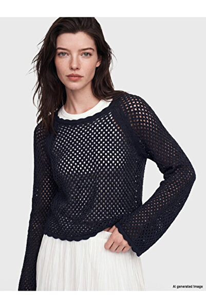 LC Waikiki Crew Neck Openwork Women's Knitwear Sweater