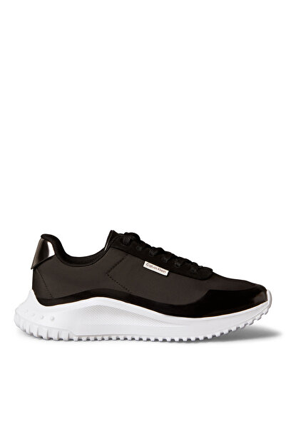 Calvin Klein Black Women's Sneakers EVA RUNNER LACE UP MAT