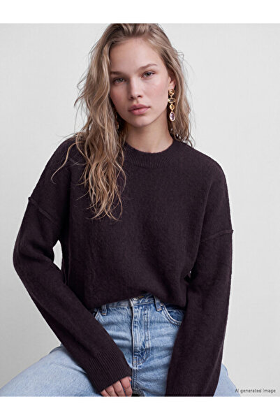 LC Waikiki Crew Neck Oversize Women's Knitwear Sweater