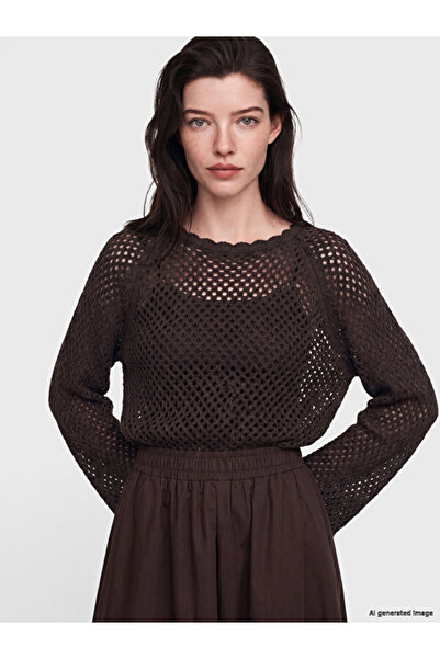 LC Waikiki Crew Neck Openwork Women's Knitwear Sweater