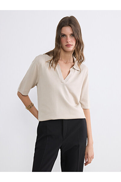 LC Waikiki Polo Collar Women's Knitwear Sweater