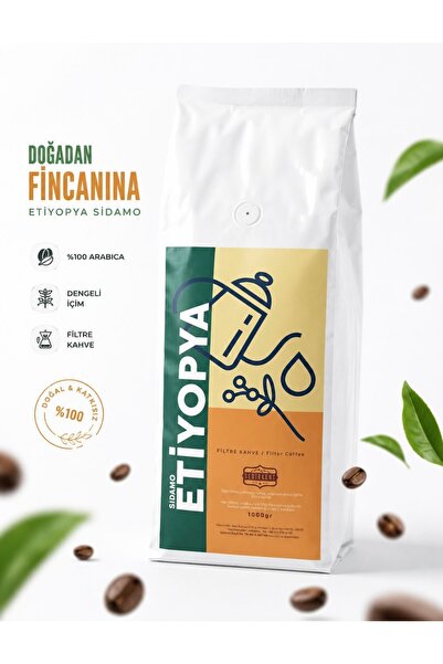 Genel Markalar Filtre Kahve ( Etiyopya ) 1kg / Taze kavrum Filtre Kahve Çekir...