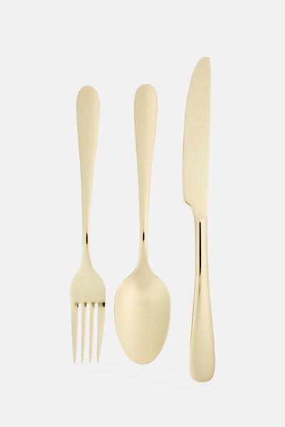 Masterchef 3 Piece Spoon And Fork With Knife Dinner Set
