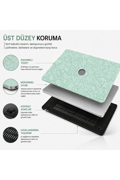 Mcstorey MacBook Air 13.6 Case M2 M3 M4 M5 Compatible A2681 A3113 A3240 A3449 Patterned Hard Cover Hard Case Slim Lightweight Protective