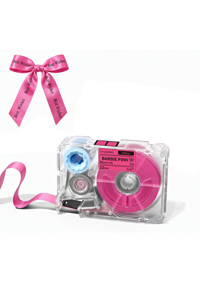 Choice Black on Pink Phomemo A30 P15 Fabric Ribbon Cartridges 12mm X 5m Satin...