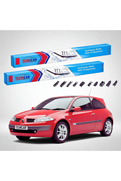 TEAMCAR Windshield wipers Renault Megane II Hatchback 2002-2006 | Front Set F...