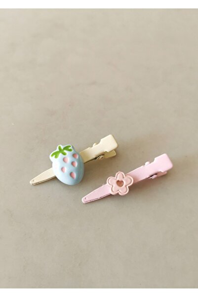 Halley Concept Strawberry and Flower Figured Double Clamp Buckle Set