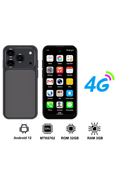 Choice Black RAM3G ROM32G SERVO 19 Air 4G LTE Mini Smartphone Android 12.0 Sy...