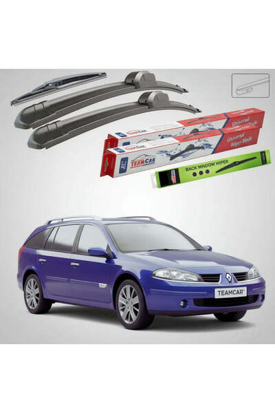 TEAMCAR Wipers Renault Laguna II Grandtour Break 2001-2007 | Front and Rear F...