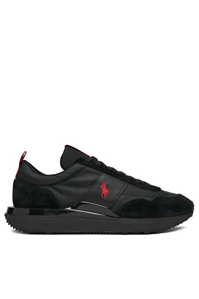 Ralph Lauren Ανδρικά Δερμάτινα Train 89 Sneakers Μαύρα 809P01638002-Black