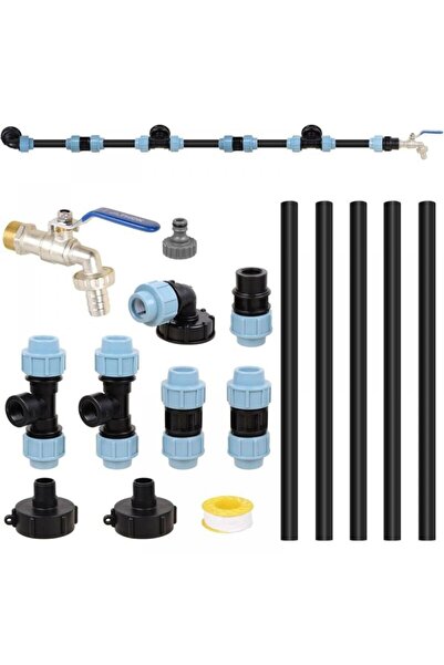 Noonedibs Kit de racordare IBC S60 x 6 pentru 3 rezervoare IBC alăturate / Re...