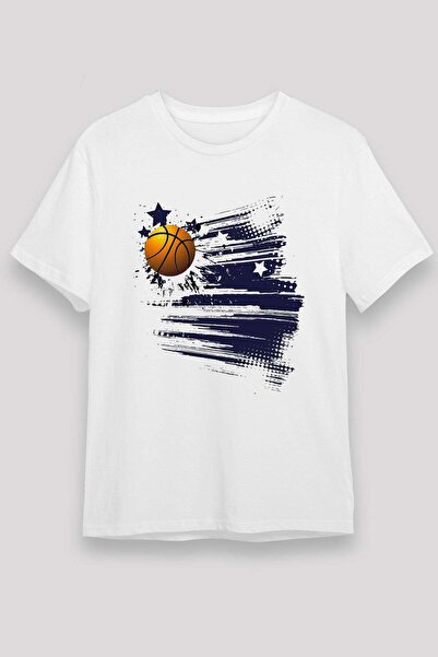 Darkhane Basketball Worn Bounce Effect Printed T-Shirt