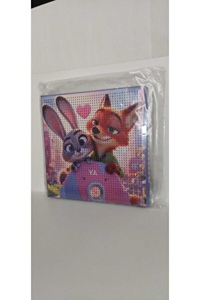 Genel Markalar Zootropolis Tavşan ve Tilki Temalı Elmas Mozaik Tablo Seti - D...